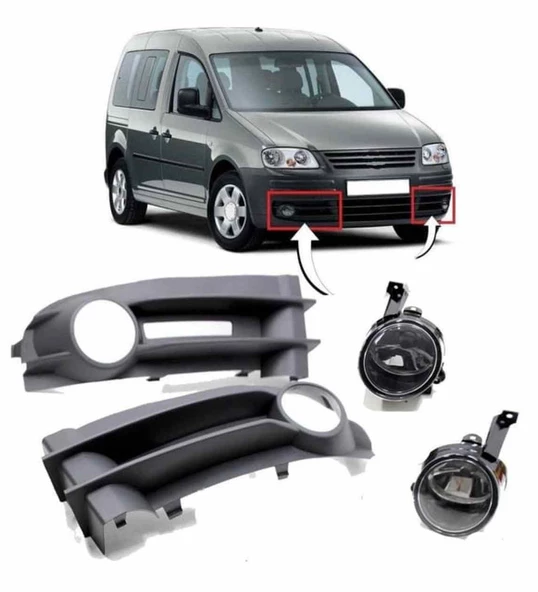 Volkswagen Caddy Sis Farı Seti 2004 - 2011 arası modellere uyumlu - 3