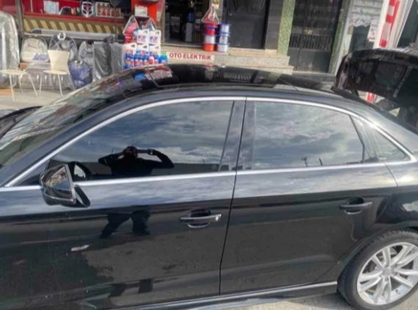 Audi A3 Sedan Cam Çıtası Çerçevesi Krom Komple 2013-2020 arası - Resim 3