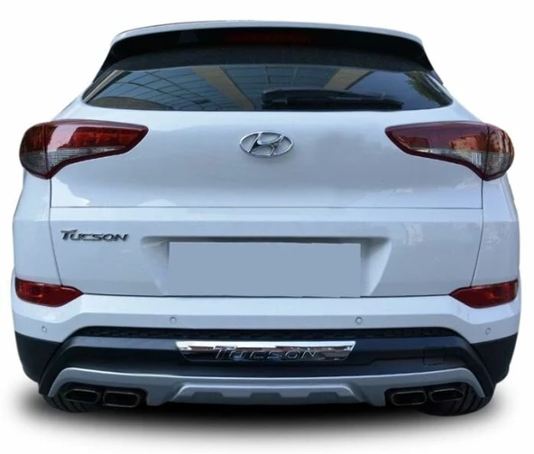 Hyundai tucson ön arka tampon koruması difüzör 2015 - 2017 arası modellere uyumlu (2.model) - 3