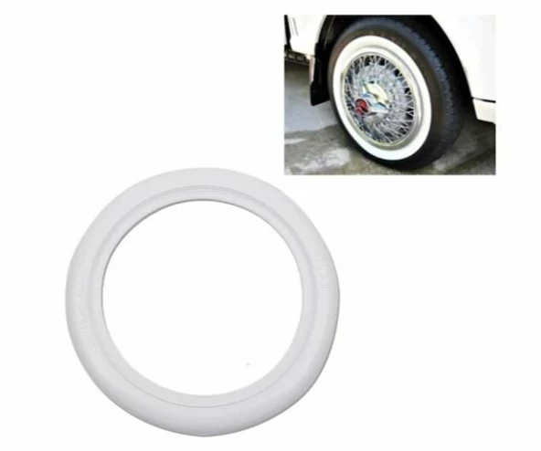 Oto Lastik yanağı 17.5  jant beyaz 4adet Atlas - Resim 2