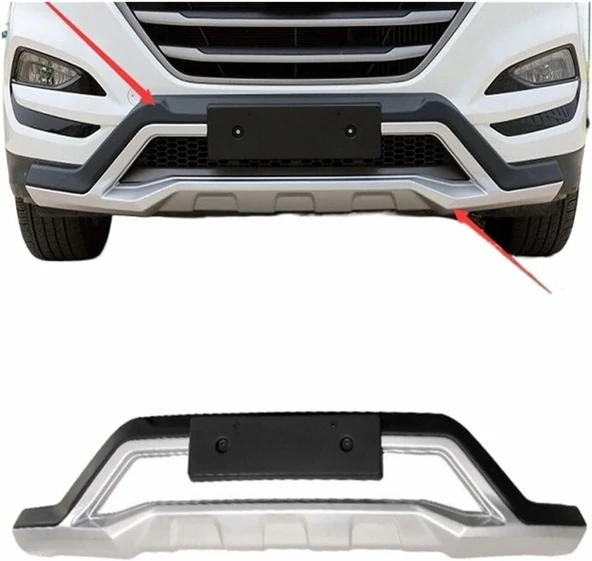 Hyundai tucson ön tampon koruması difüzör 2015-2018 arası (makyajsız kasa) - 2