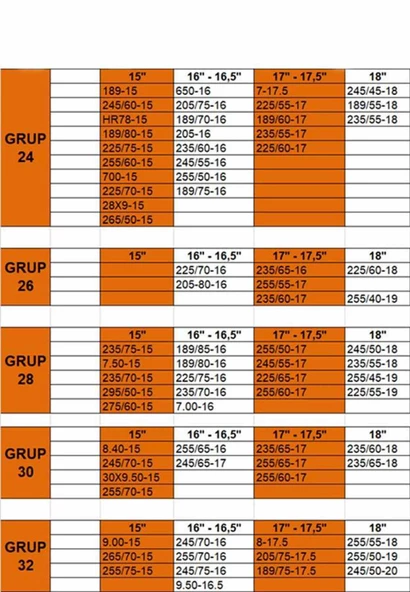 225-55-19 Ebatlarına Uyumlu 4x4 Karmatik Kar Patinaj Zinciri Space - 3