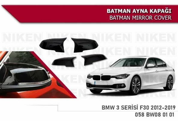 Bmw 3 serisi F30 Yarasa Ayna Kapağı (Yapıştırmalı) 2012-2019 arası modeller Niken