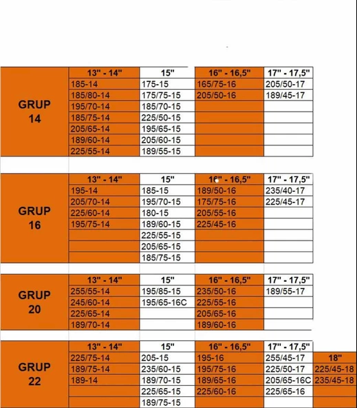 225-55-14 Ebatlarına Uyumlu 4x4 Karmatik Kar Patinaj Zinciri Space - 3