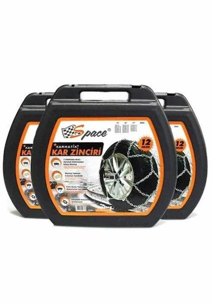 195-65-13 Ebatlarına Uyumlu Takmatik (Karmatik) Kar Patinaj Zinciri Space - Resim 2
