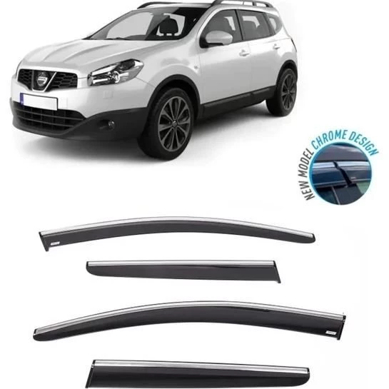 Nissan Qashqai Kromlu Cam Rüzgarlığı 2007-2014 arası Sunplex ürün görseli 1