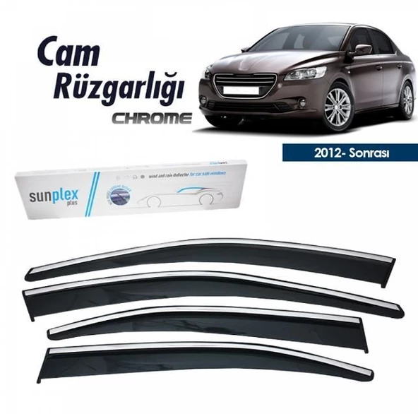 Citroen Cellysee Kromlu Cam Rüzgarlığı 2012-2023 arası Sunplex