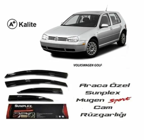 Vw Golf 4 Mugen Cam Rüzgarlığı 1997-2003 arası 4'lü Sunplex ürün görseli