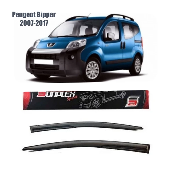 Peugeot Bipper Mugen Cam Rüzgarlığı 2007-2017 arası 2'li  Sunplex