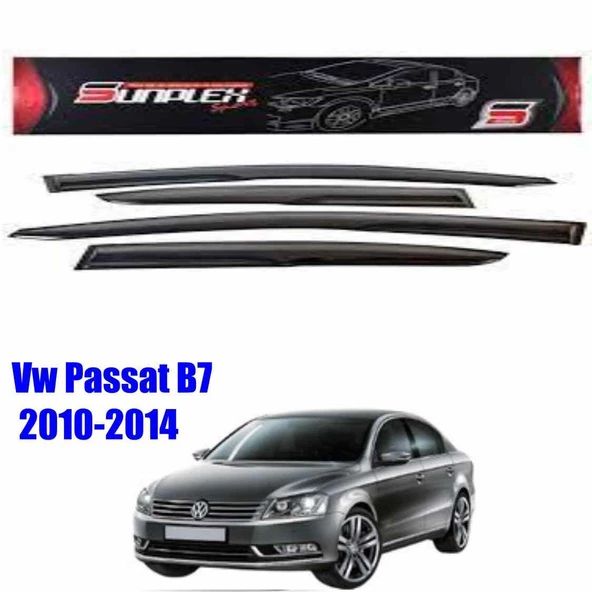 Vw Passat B7 Mugen Cam Rüzgarlığı 2010-2014 arası 4'lü Sunplex