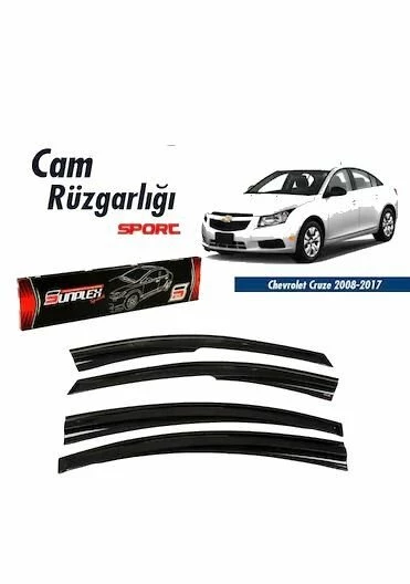 Chevrolet Cruze Mugen Cam Rüzgarlığı 2008-2017 arası 4'lü Sunplex - 1