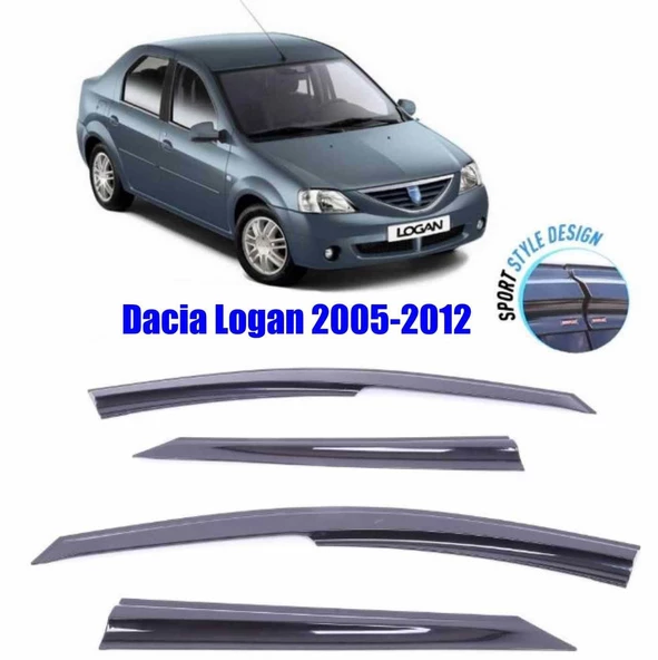 Dacia Logan Mugen Cam Rüzgarlığı 2005-2012 arası 4'lü Sunplex - 1