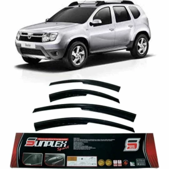 Dacia Sandero Mugen Cam Rüzgarlığı 2008-2020 arası 4'lü Sunplex ürün görseli