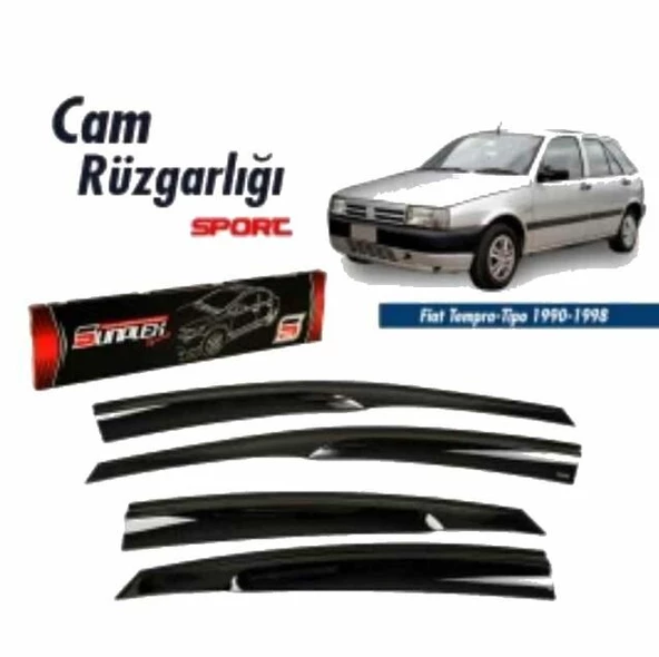 Fiat Tempra Mugen Cam Rüzgarlığı 1990-1998 arası 4'lü Sunplex