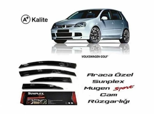 Vw Golf 3 Mugen Cam Rüzgarlığı 1992-1998 arası 4'lü Sunplex ürün görseli 1