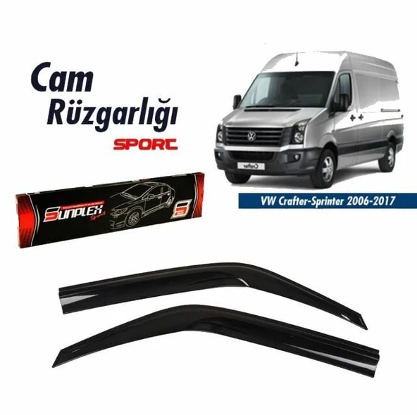 Mercedes Sprinter Mugen Cam Rüzgarlığı 2006 sonrası 2'li Sunplex ürün görseli 1