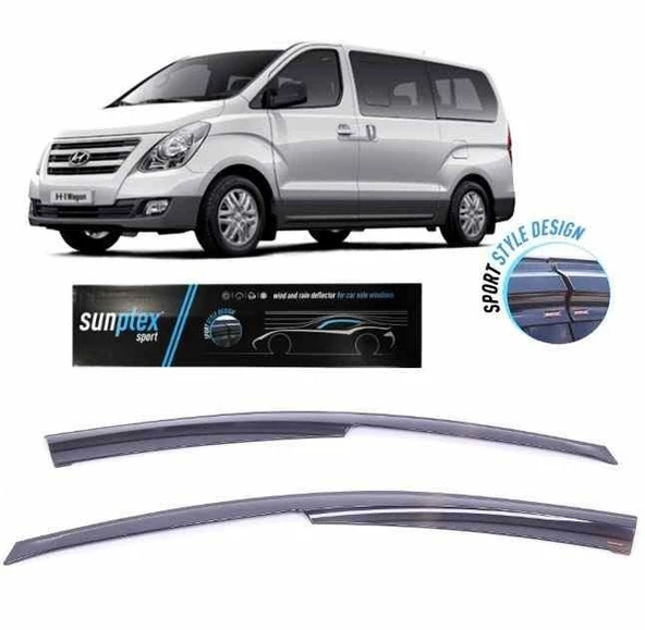 Hyundai H1 Mugen Cam Rüzgarlığı tüm modeller 2'li Sunplex - 1