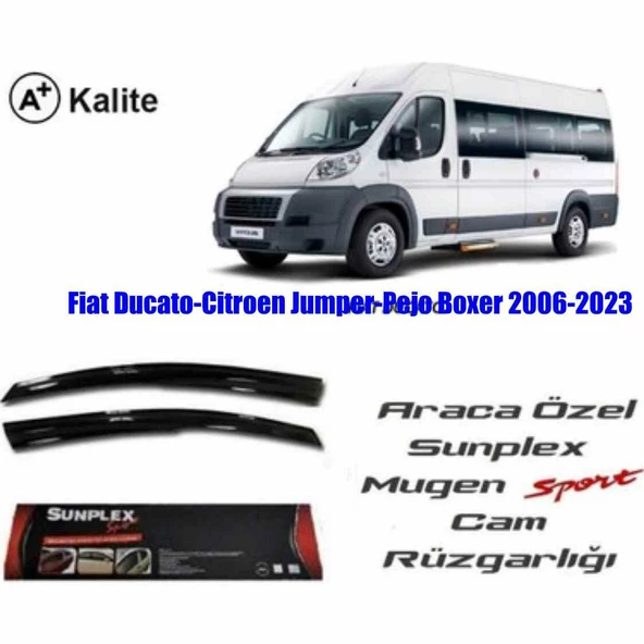 Fiat Ducato Mugen Cam Rüzgarlığı 2006-2023 arası 2'li Sunplex ürün görseli 1