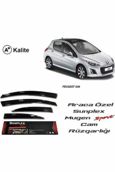 Peugeot 308 Mugen Cam Rüzgarlığı 2000-2014 arası 4'lü Sunplex ürün görseli