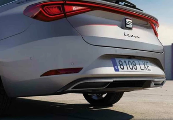 Seat Leon amg çift çıkış görünümlü difüzör 2021 sonrası modeller - 3