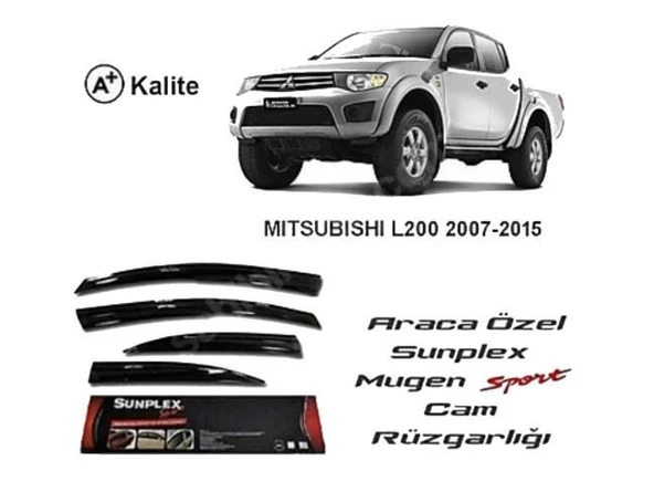 Mitsubishi L200 Mugen Cam Rüzgarlığı 2008-2016 arası 4'lü Sunplex ürün görseli 1