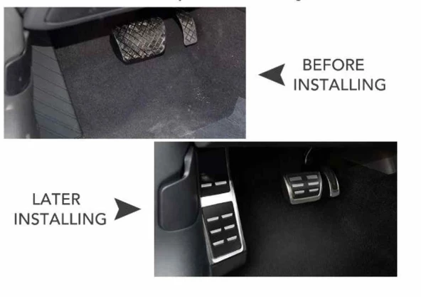 Audi A5 B8 otomatik pedal seti geçmeli tip 2008 sonrası - Resim 2