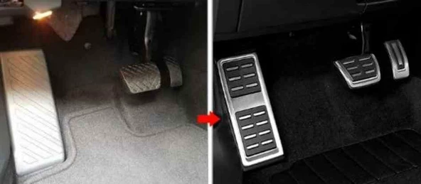 Audi A3 8V Otomatik pedal seti geçmeli tip 2013-2020 arası - 3