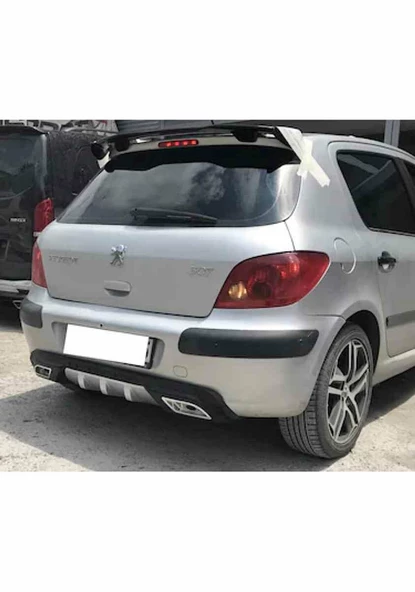 Peugeot 308 uyumlu üniversal difüzör Siyah 2008 ve sonrası modeller - 3
