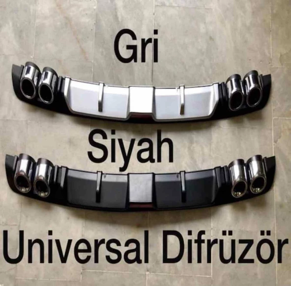 Vw Golf 5 uyumlu üniversal difüzör Gri 2003-2010 arası - 2