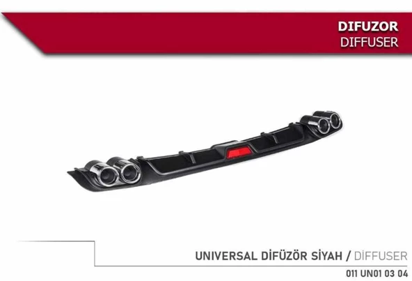 Vw Golf 5 uyumlu üniversal difüzör Gri 2003-2010 arası - 4