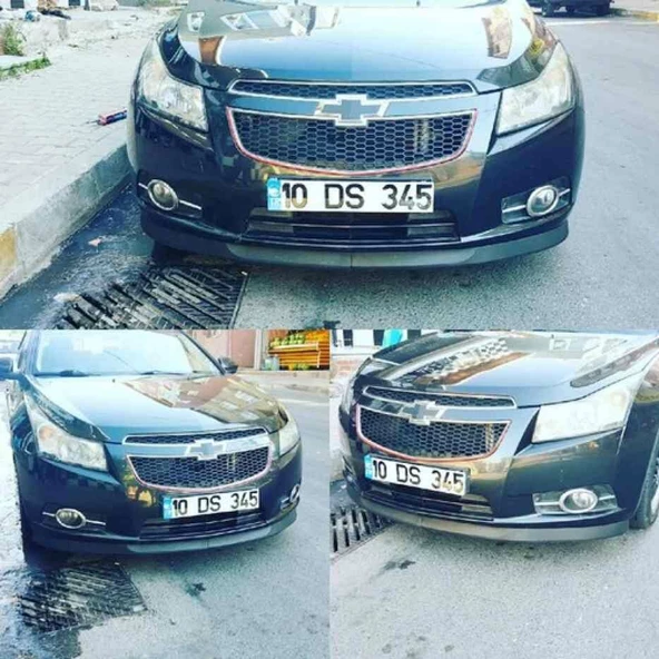 Opel Astra H uyumlu ön tampon altı lip 2 parça pianoblack 2004+ - 2