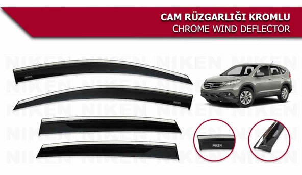 Honda Crv Kromlu Cam Rüzgarlığı Niken 2012-2018 arası modeller uyumlu - 1