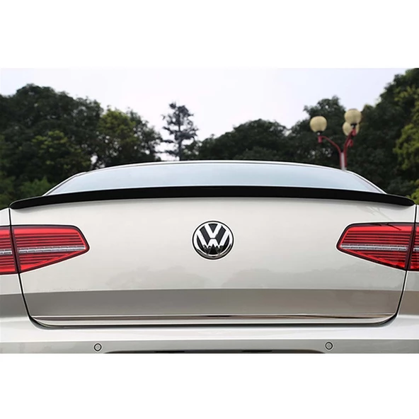 Vw Passat B8 boyalı spoiler (Pianoblack) 2015 sonrası - 2