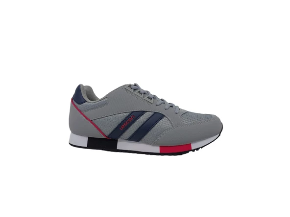 Lescon Boston 5 Erkek Gri Bağcıklı Sneakers Spor Ayakkabı