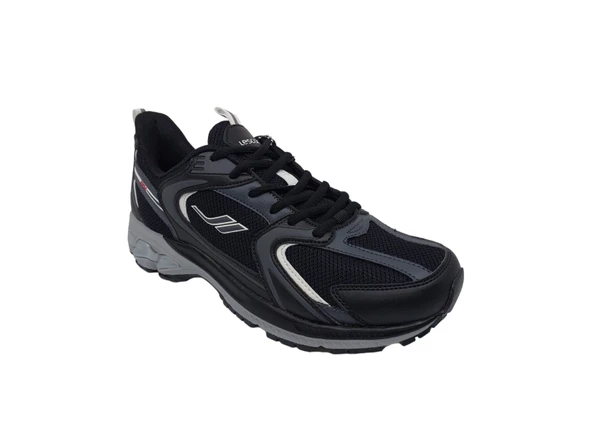 Lescon Orıon Unisex Siyah Bağcıklı Yürüyüş Koşu Spor Ayakkabı - 4
