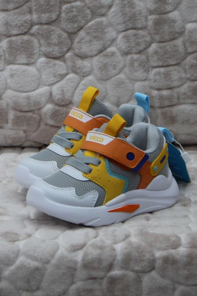 Vicco 346.B24Y.127 Bridy Gri Anatomik Hafif Rahat Erkek Çocuk Ayakkabı - Resim 2