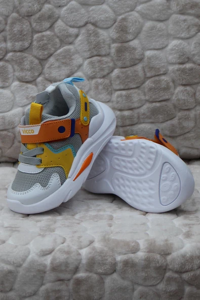 Vicco 346.B24Y.127 Bridy Gri Anatomik Hafif Rahat Erkek Çocuk Ayakkabı - Resim 4