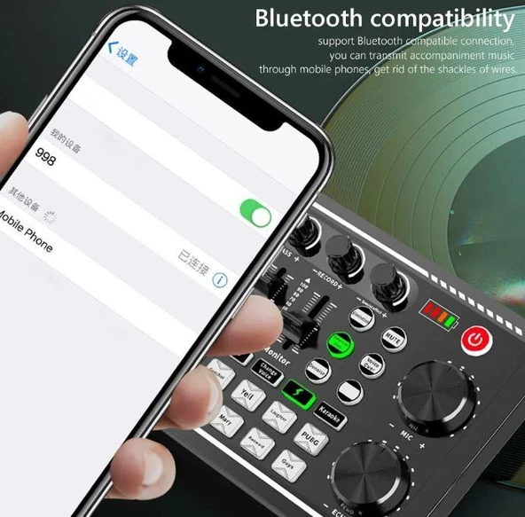 Stüdyo Ses Mikseri USB/MP3 XLR Mikrofon Bağlantısı New - 3