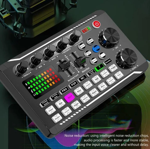 Stüdyo Ses Mikseri USB/MP3 XLR Mikrofon Bağlantısı New - 8