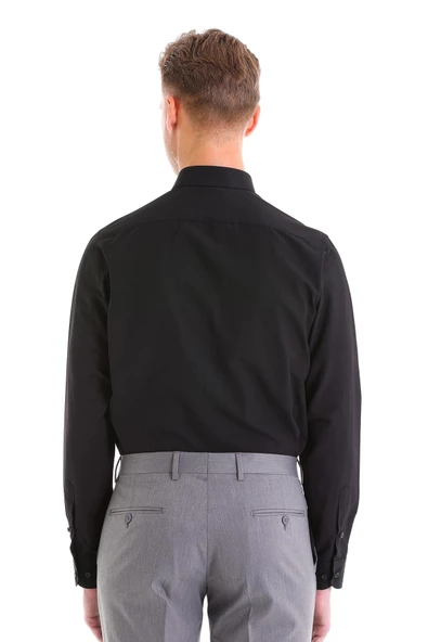 Dormen Classics Kolay Ütülenebilir Slim Fit Dar Kesim Klasik Yaka Cepsiz Erkek Gömlek - 7