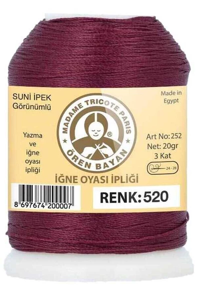 Ören Bayan Suni İpek Oya İpliği 20 gr | 520