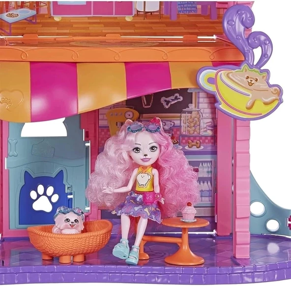 Enchantimals Şehir Evi Ve Kafe Oyun Seti Hhc18 - 5