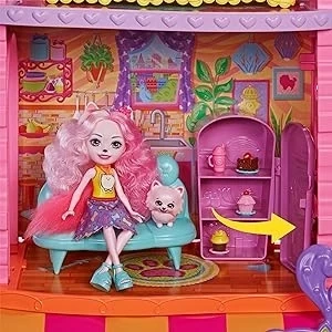 Enchantimals Şehir Evi Ve Kafe Oyun Seti Hhc18 - 4