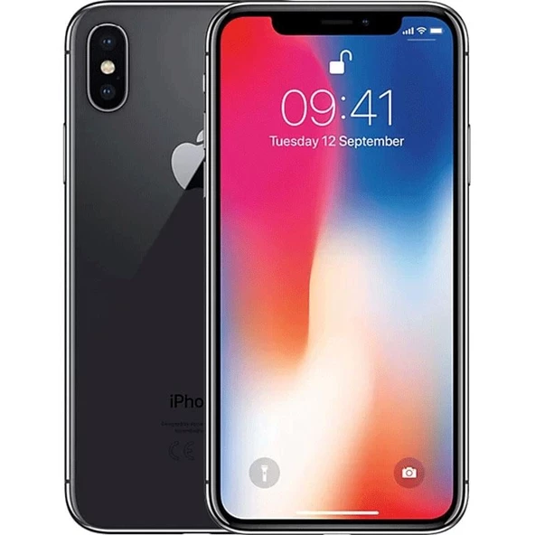 Yenilenmiş iPhone X 64 GB Uzay Gri Cep Telefonu (12 Ay Garantili) - B Grade