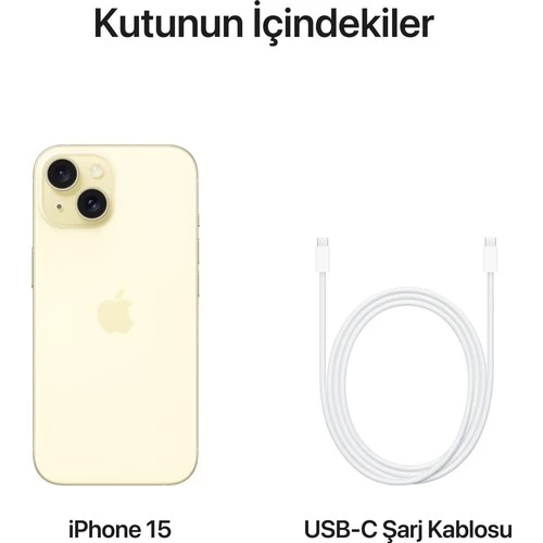 iPhone 15 512 GB Sarı - 8