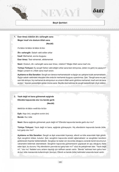 2024 ÖABT Nevayi Türk Dili ve Edebiyatı Öğretmenliği Çözümlü Soru Bankası Benzersiz Akademi Yayınları - 4