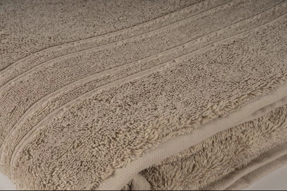 Soft Banyo Havlusu Açık Kahve 100x180 Cm - 2