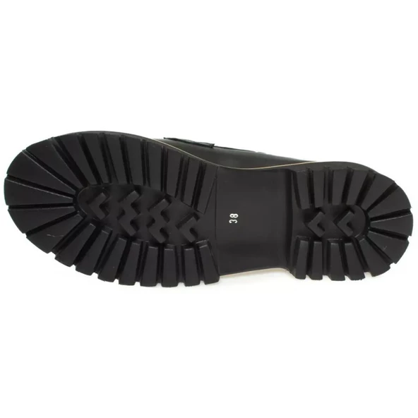 MAMMAMİA D24YA-3165 TOKALI HAFİF LOAFER DERİ KADIN AYAKKABI - 5