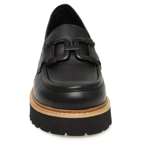MAMMAMİA D24YA-3165 TOKALI HAFİF LOAFER DERİ KADIN AYAKKABI - 3