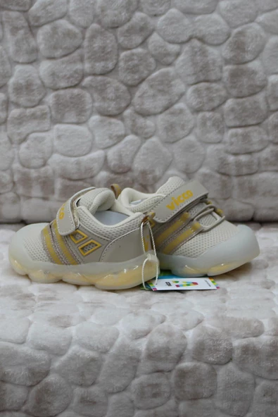 Vicco 346.E24Y.150 Orante Bej Esnek Işıklı İlk Adım Çocuk Ayakkabı - 3